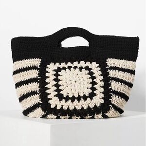 NWT | SHIRALEAH Tallulah Top Handle Crochet Bag Tote Weekender x Anthropologie